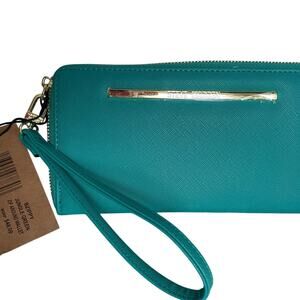 Brand New Steve Madden Wallet Zip Around Bi-Fold Jungle Green